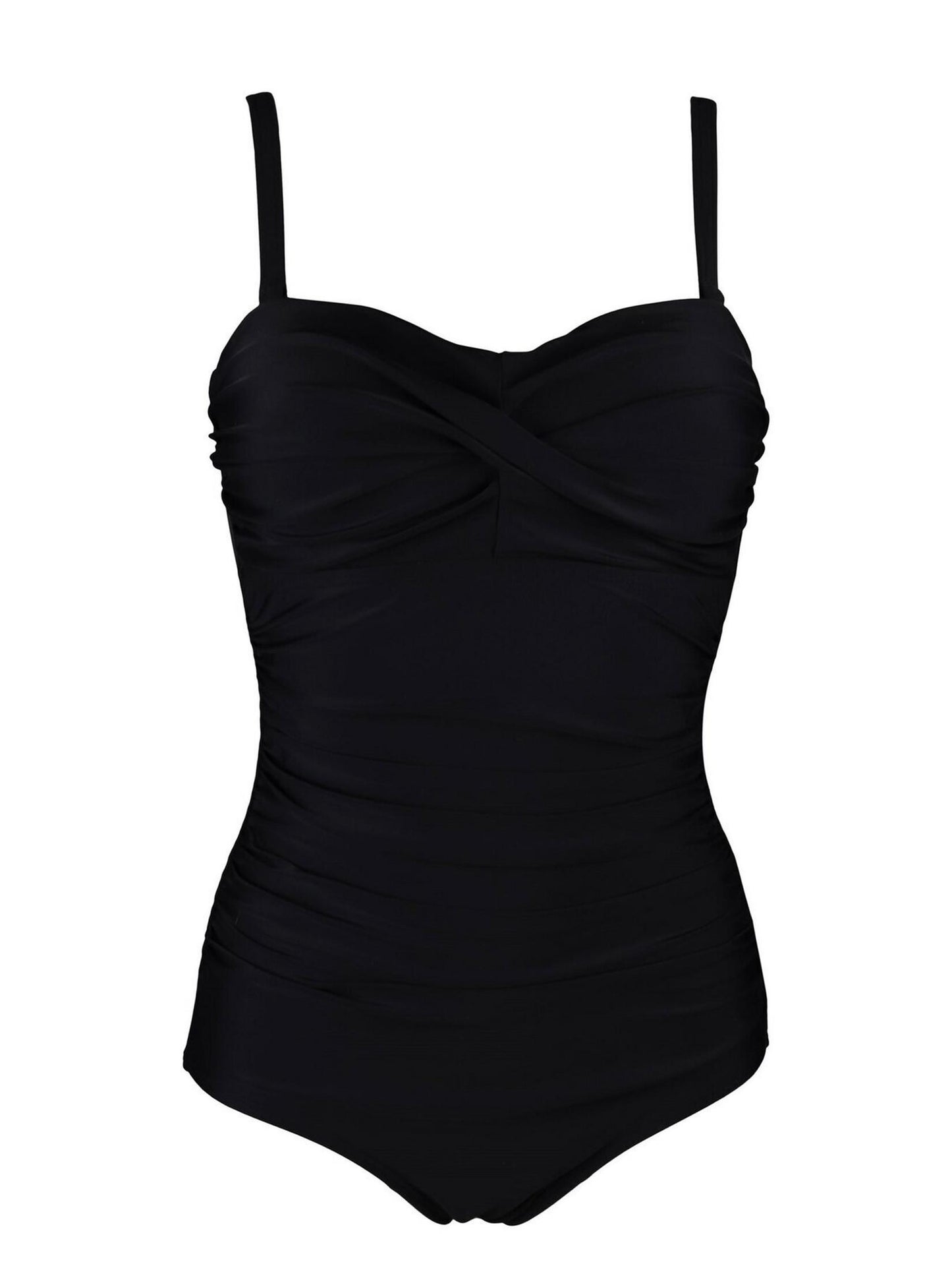 Pour Moi Santa Monica Strapless Tummy Control Swimsuit - Black