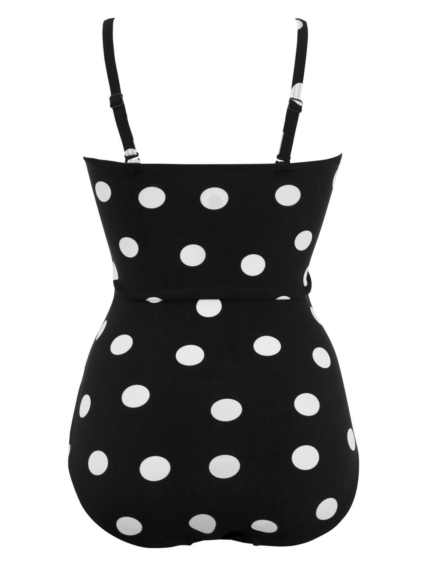 Pour Moi Santa Monica Strapless Tummy Control Swimsuit - Black / white
