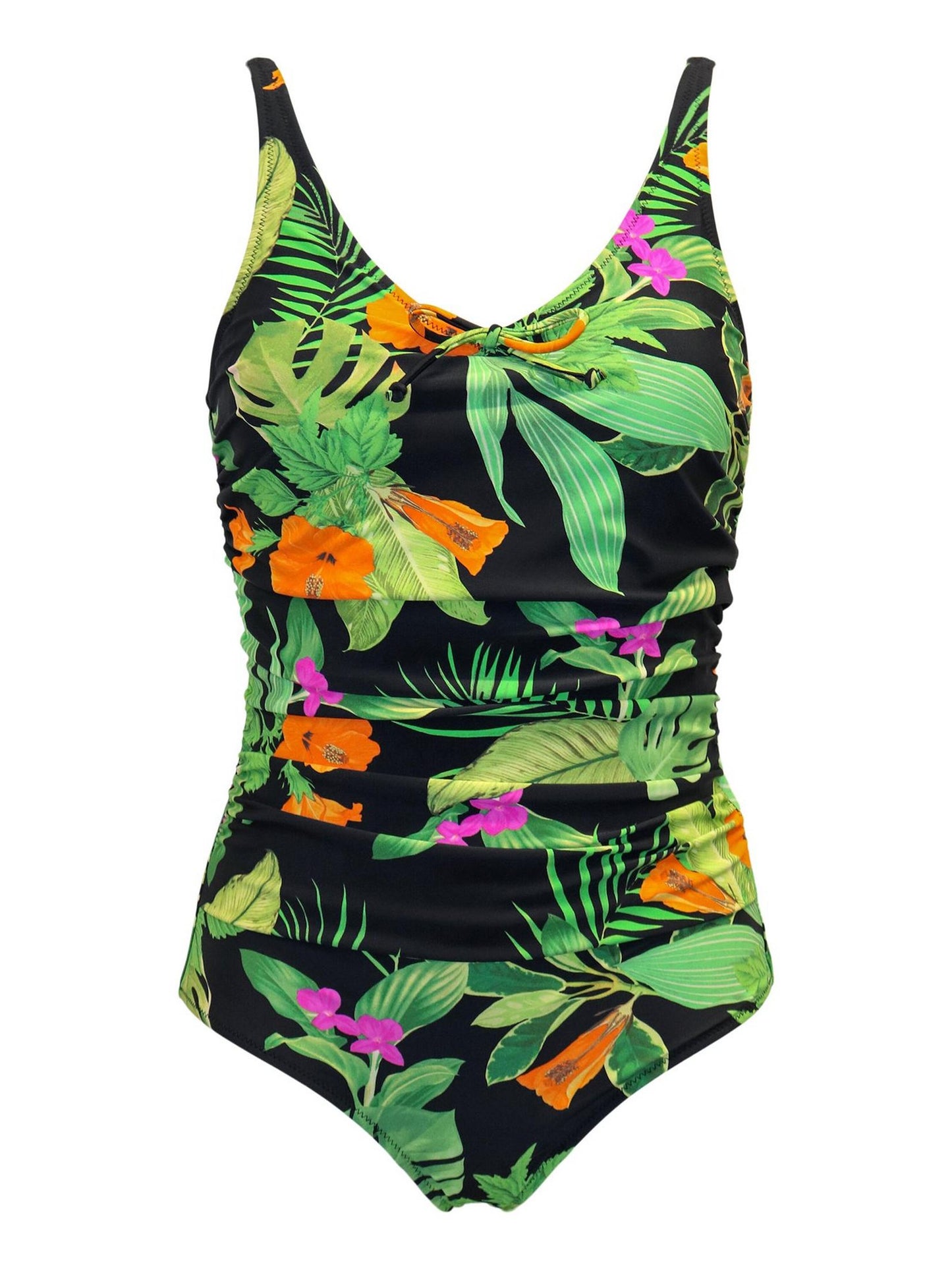 Pour Moi Palermo Scoop Neck Tummy Control Swimsuit - Tropical