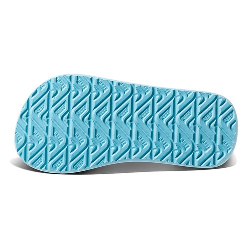 Reef Little Ahi Flip Flops in Blue Fish