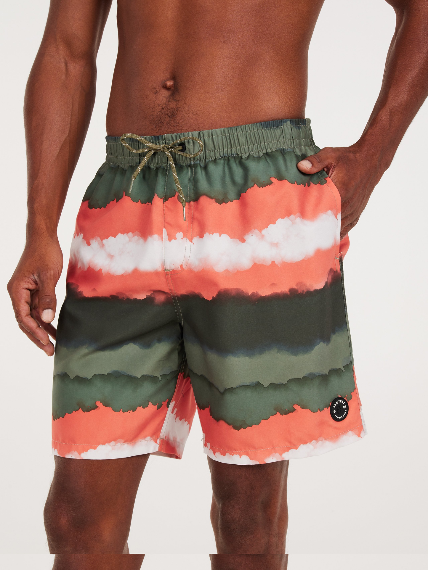 Protest Hamsey Boardshorts in Artichoke Green