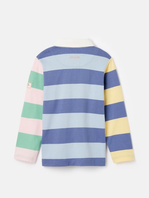 Joules Perry Rugby Shirt in Multi Stripe