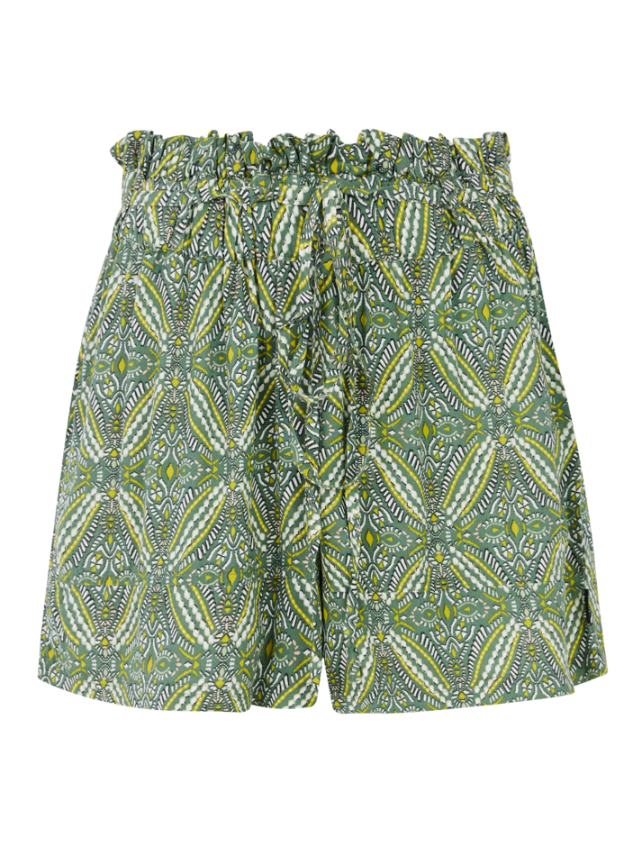 Protest Smile Shorts in Veggie Green