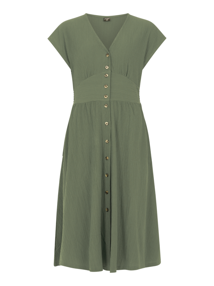 Protest Nieve Dress in Veggie Green