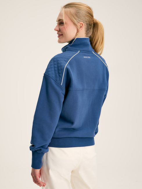 Joules Racquet Blue Half Zip Sweat Top