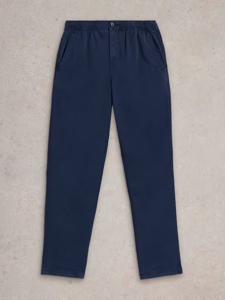 White Stuff Sutton Drawsting Trousers in Dark Navy