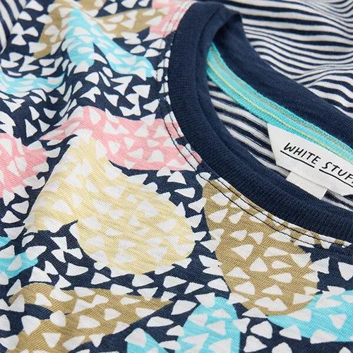 White Stuff Clara Long Sleeve Top in Black Multi