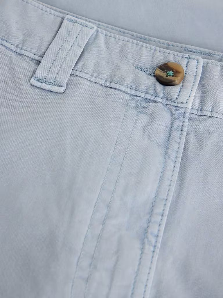 White Stuff Heidi Chino Shorts in Light Blue