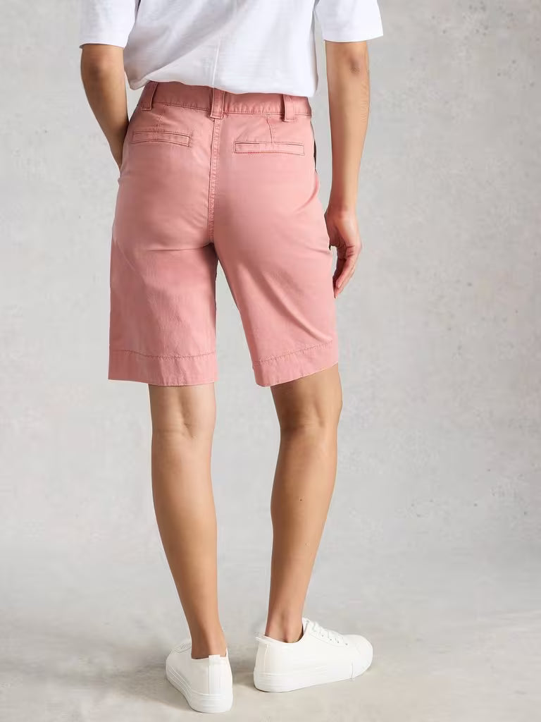 White Stuff Heidi Chino Short in Mid Pink