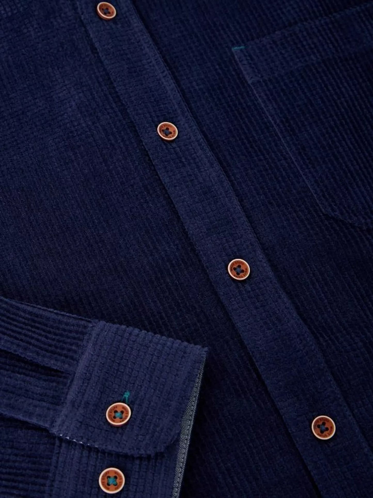 White Stuff Griffin Cord Shirt in Dark Navy