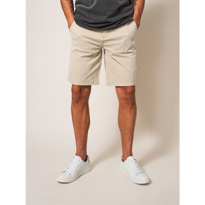 White Stuff Organic Chino Shorts in Light Natural