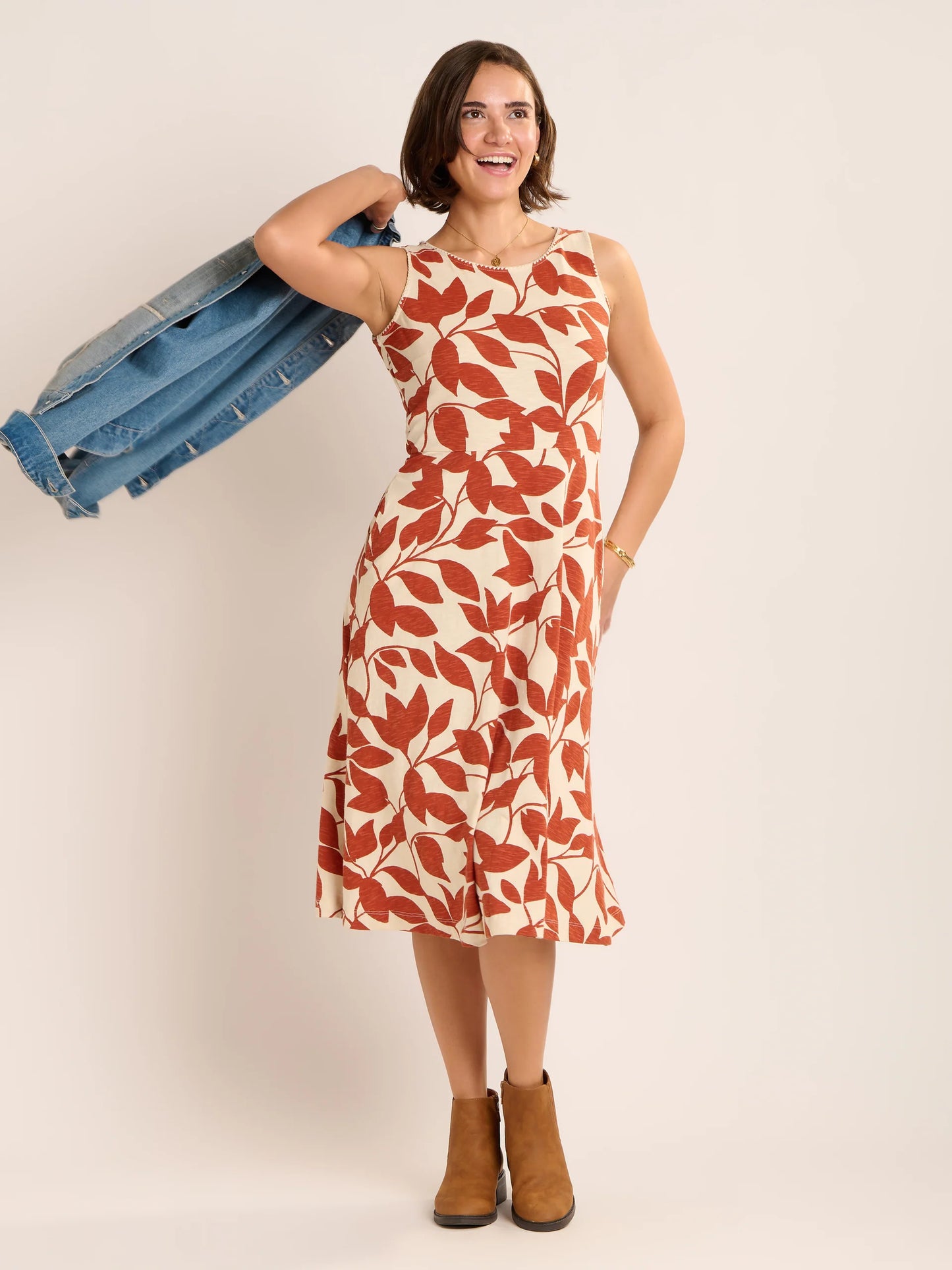 Brakeburn Adla Jersey Midi Dress