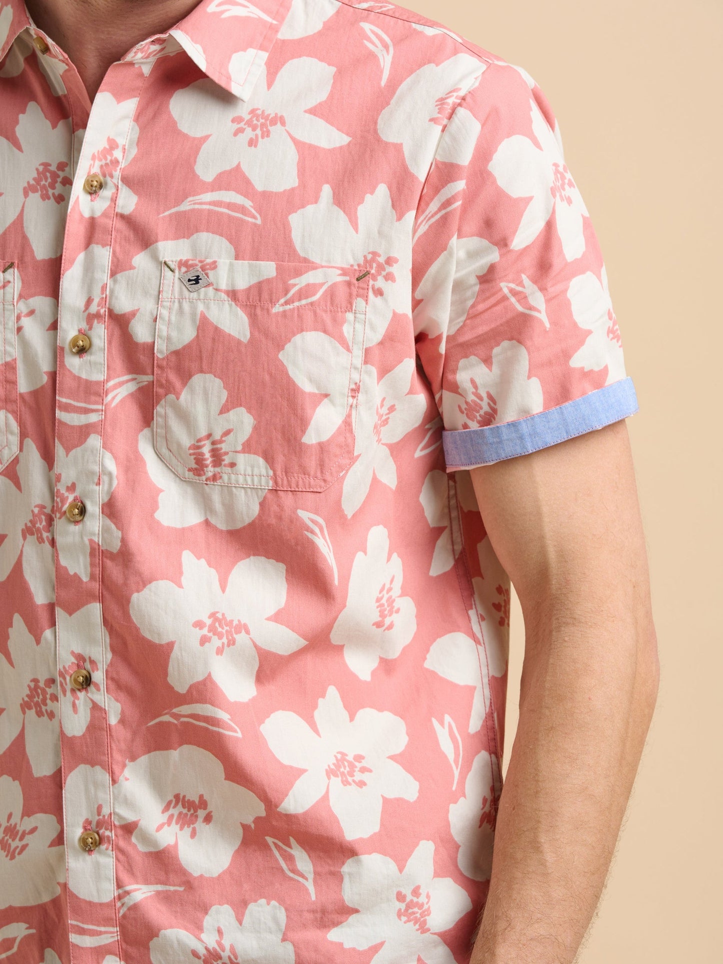 Brakeburn Pink Floral Shirt