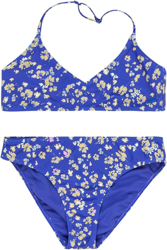 Roxy Shadow Floral Tri Bikini in Blue Ditsy