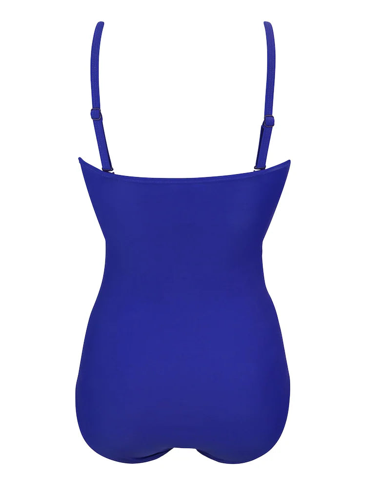 Pour Moi Strapless Tummy Control Swimsuit - Ultramarine
