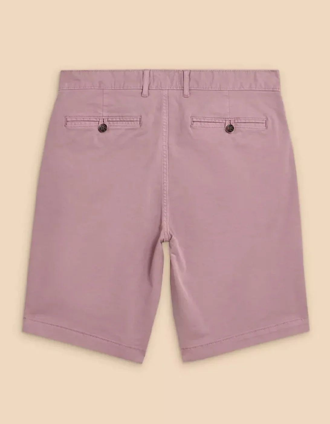 White Stuff Sutton Organic Chino Shorts in Dusky Pink