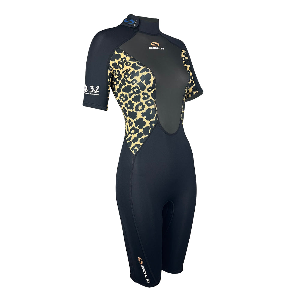 Sola Ladies Ignite 3/2 Shortie Wetsuit in Jaguar