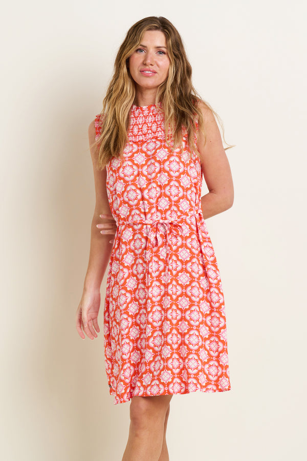 Brakeburn Moroccan Tile Midi Dress