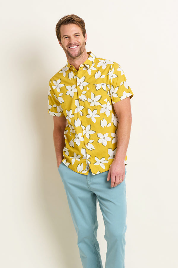 Brakeburn Yellow Flower Shirt