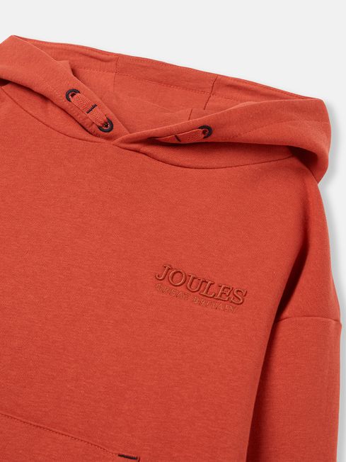 Joules Parkside Hooded Sweatshirt in Orange