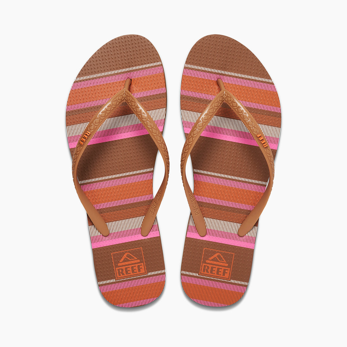 Reef Seaside Prints Flip Flops in Smoothie Stripe