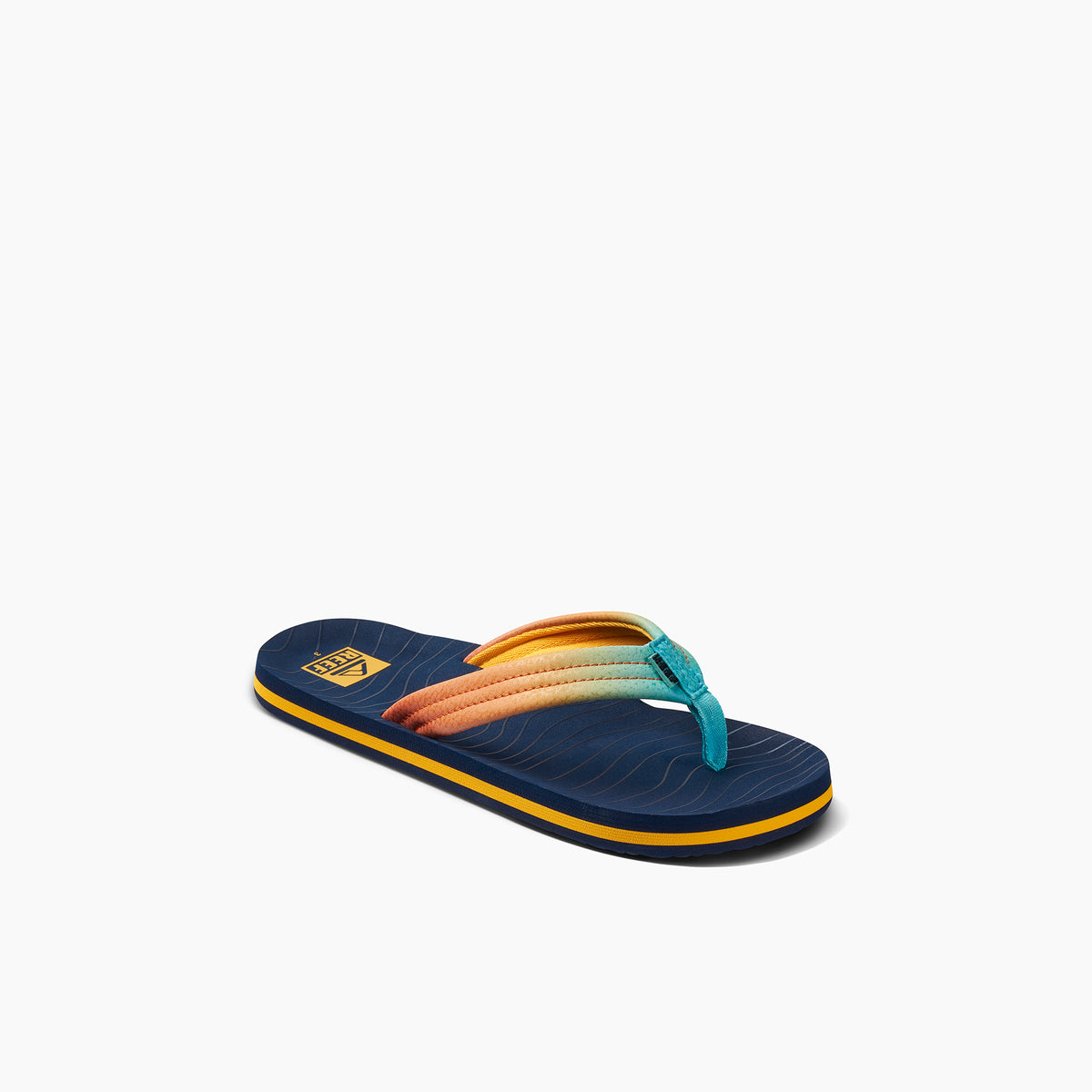 Reef Kids Ahi Flip Flops in Sun and Ocean