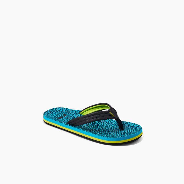 Reef Ahi Flip Flops in Blue Coral