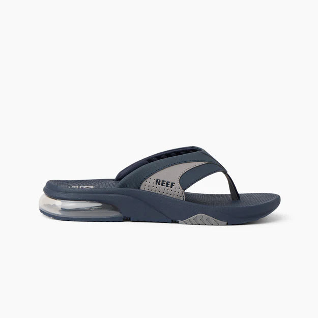 Reef Fanning Flip Flops in Navy/Grey