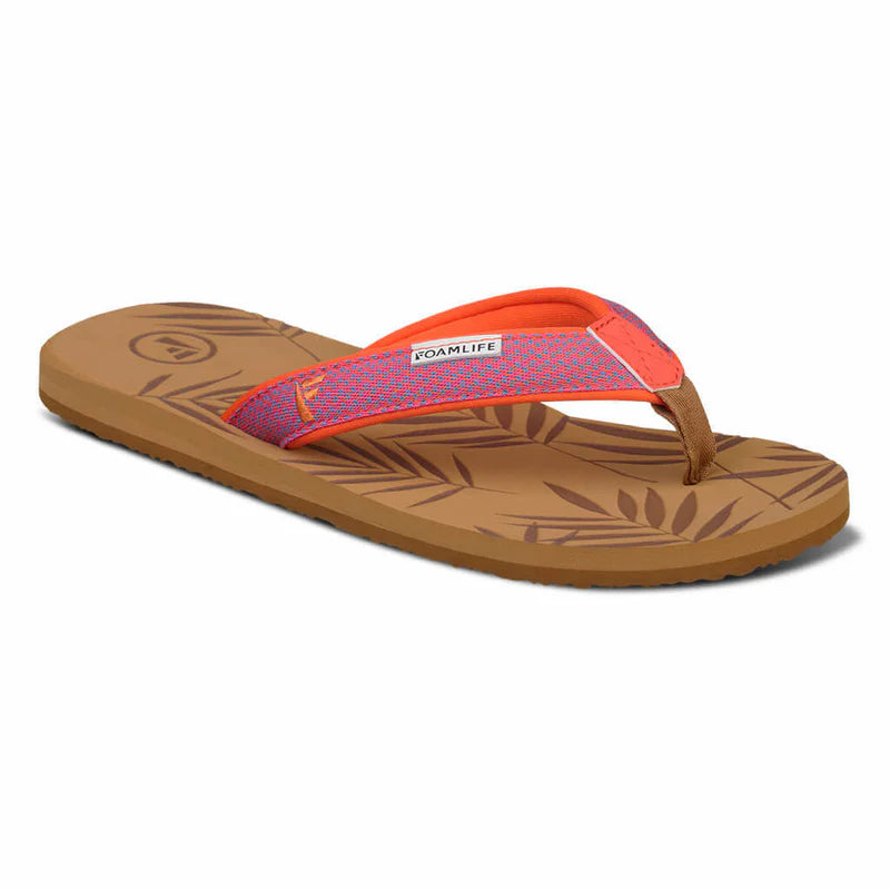 Foamlife Harts Flip Flops in Latte Brown