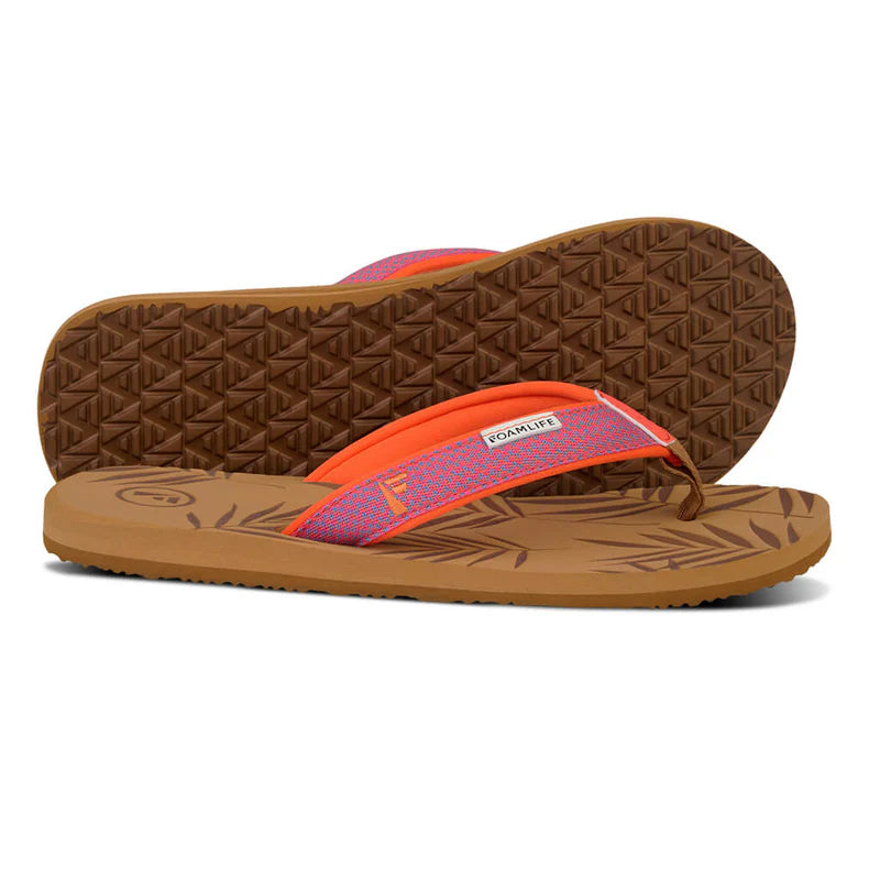 Foamlife Harts Flip Flops in Latte Brown