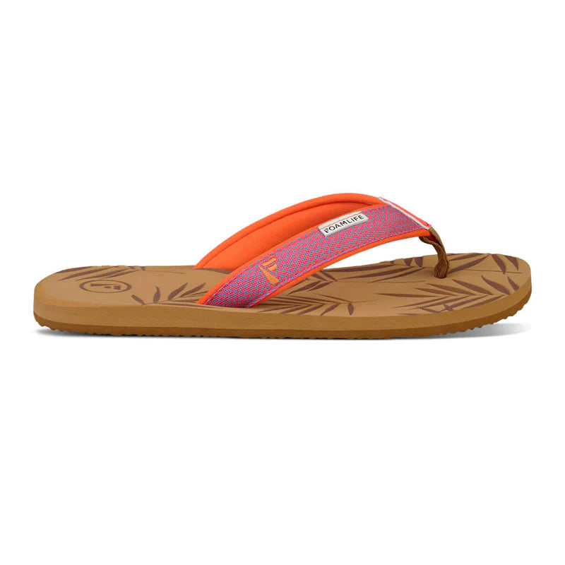Foamlife Harts Flip Flops in Latte Brown