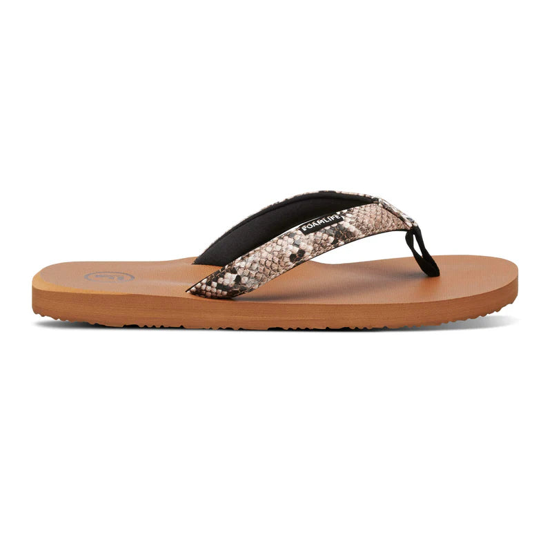 Foamlife Selene Flip Flops in Latte Brown