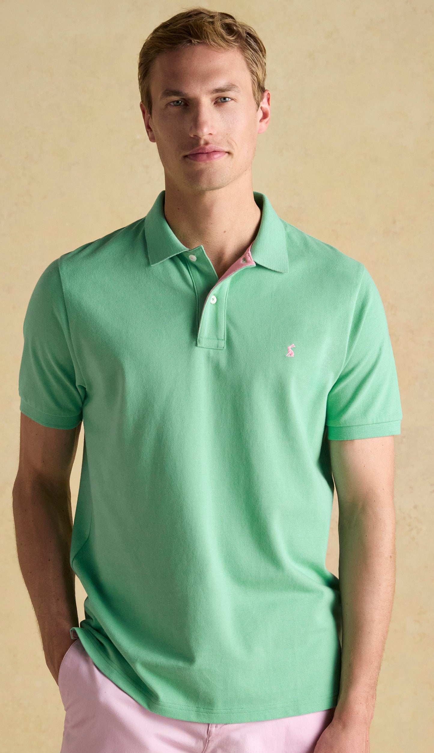 Joules Woody Polo Shirt in Light Green