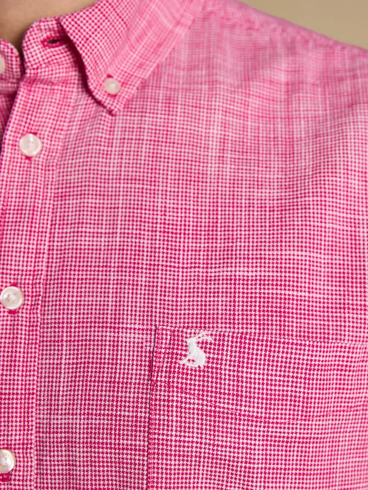 Joules Puppytooth Shirt in Pink