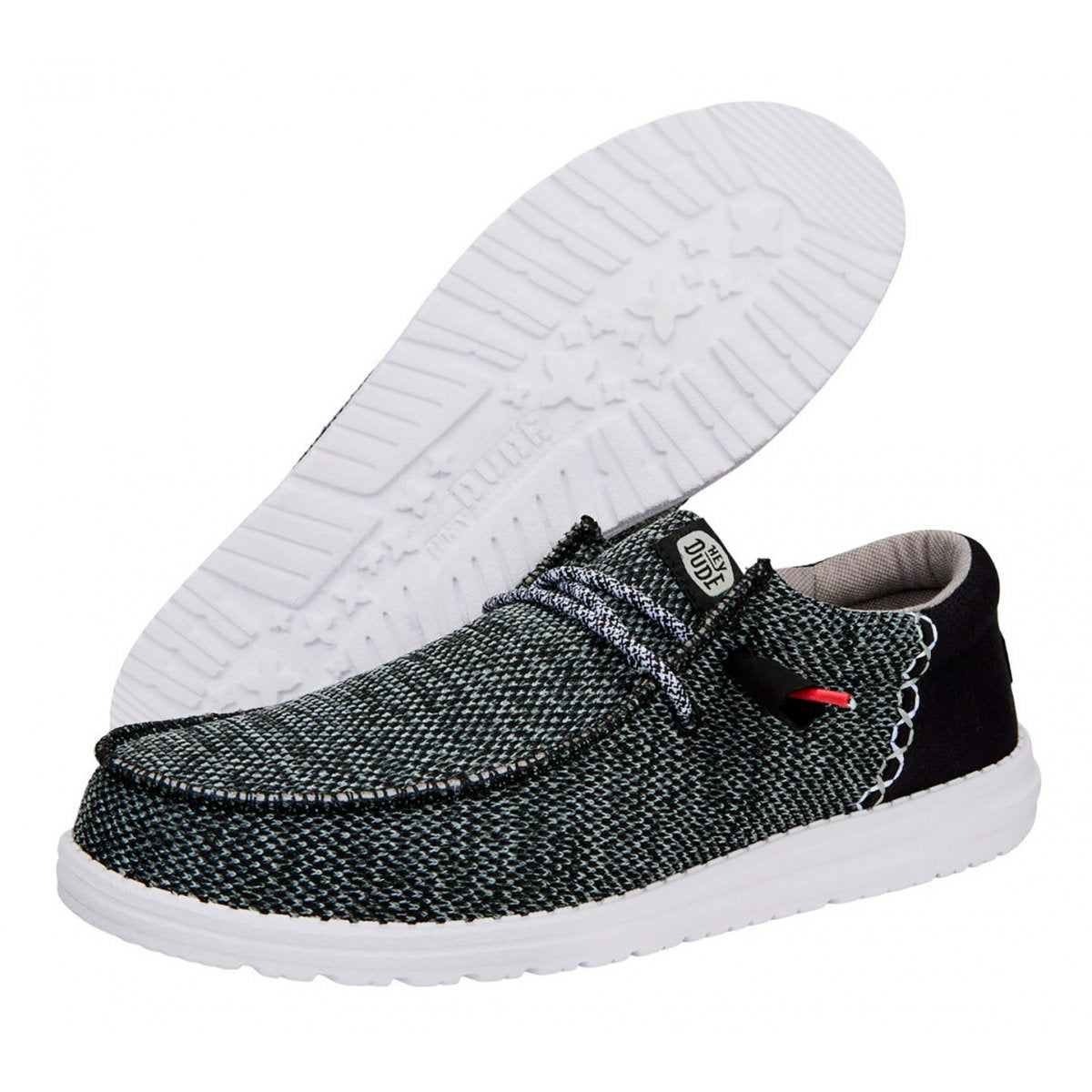 HEY DUDE Wally Funk Open Mesh in Black/White