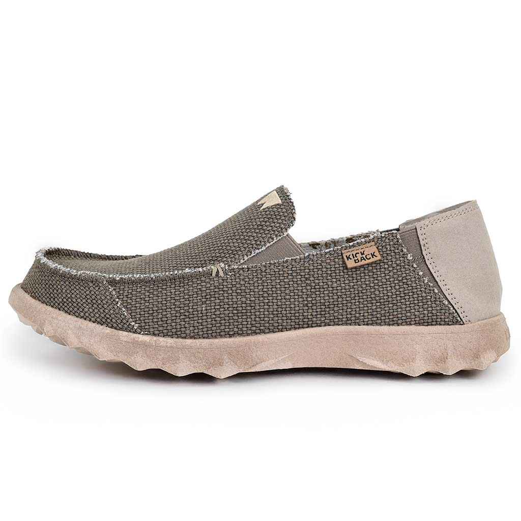 Kick Back Couch Classic in Khaki Woven Canvas