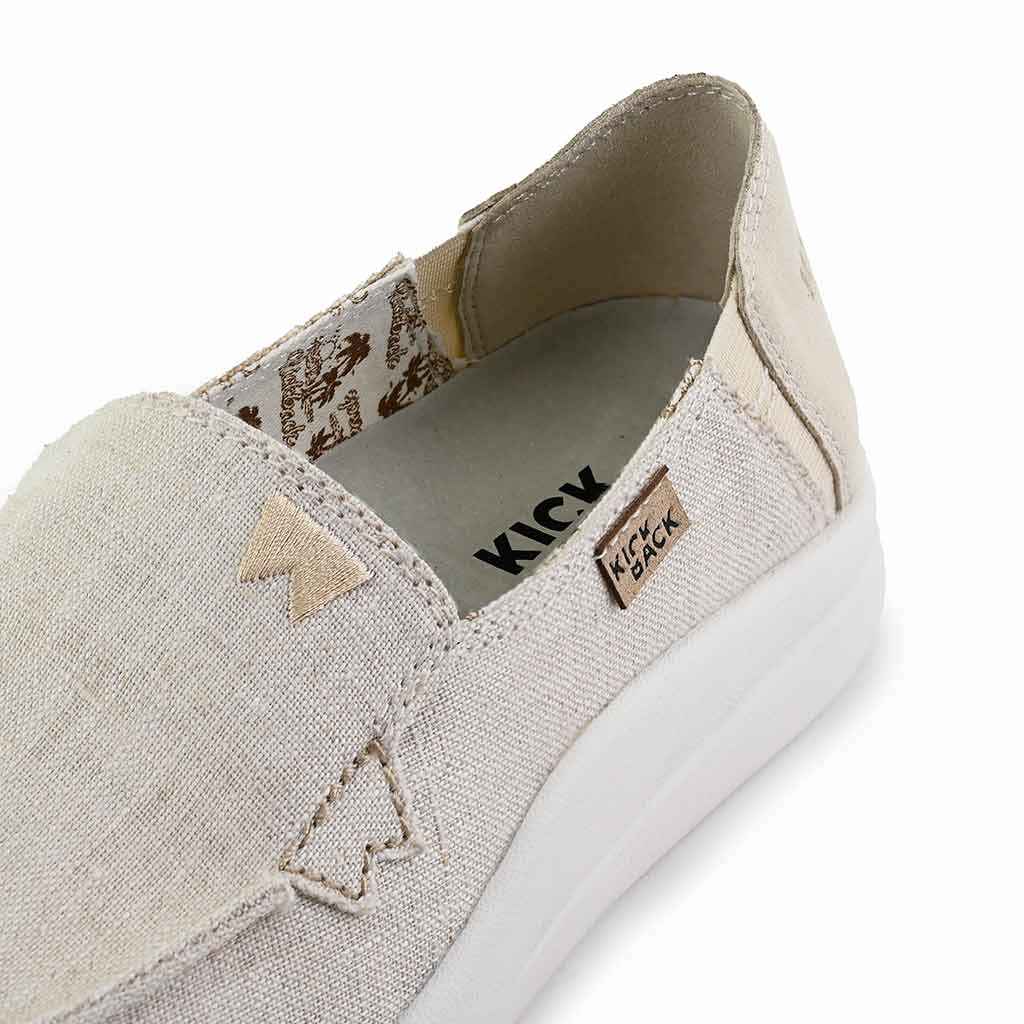 Kick Back Rizzo Linen Shoes in Natural