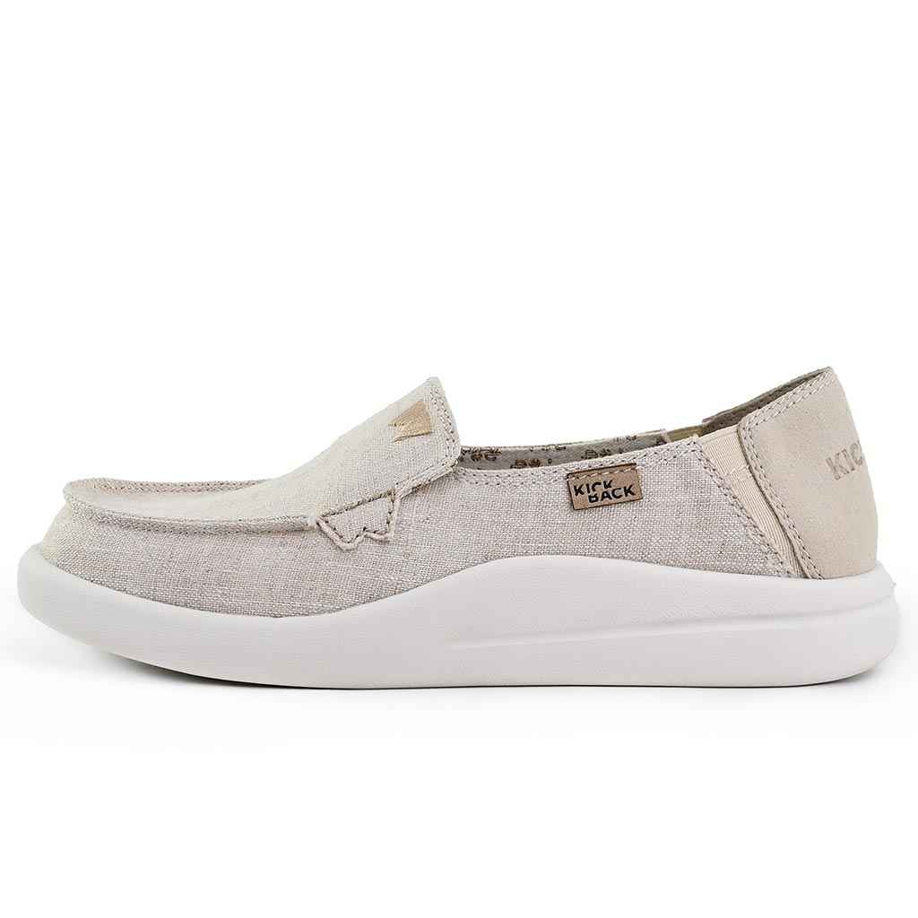 Kick Back Rizzo Linen Shoes in Natural