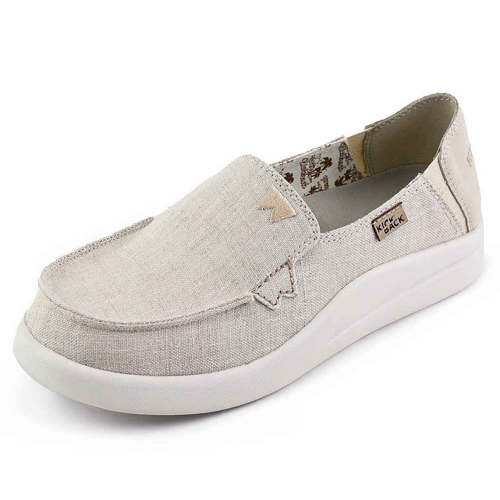 Kick Back Rizzo Linen Shoes in Natural