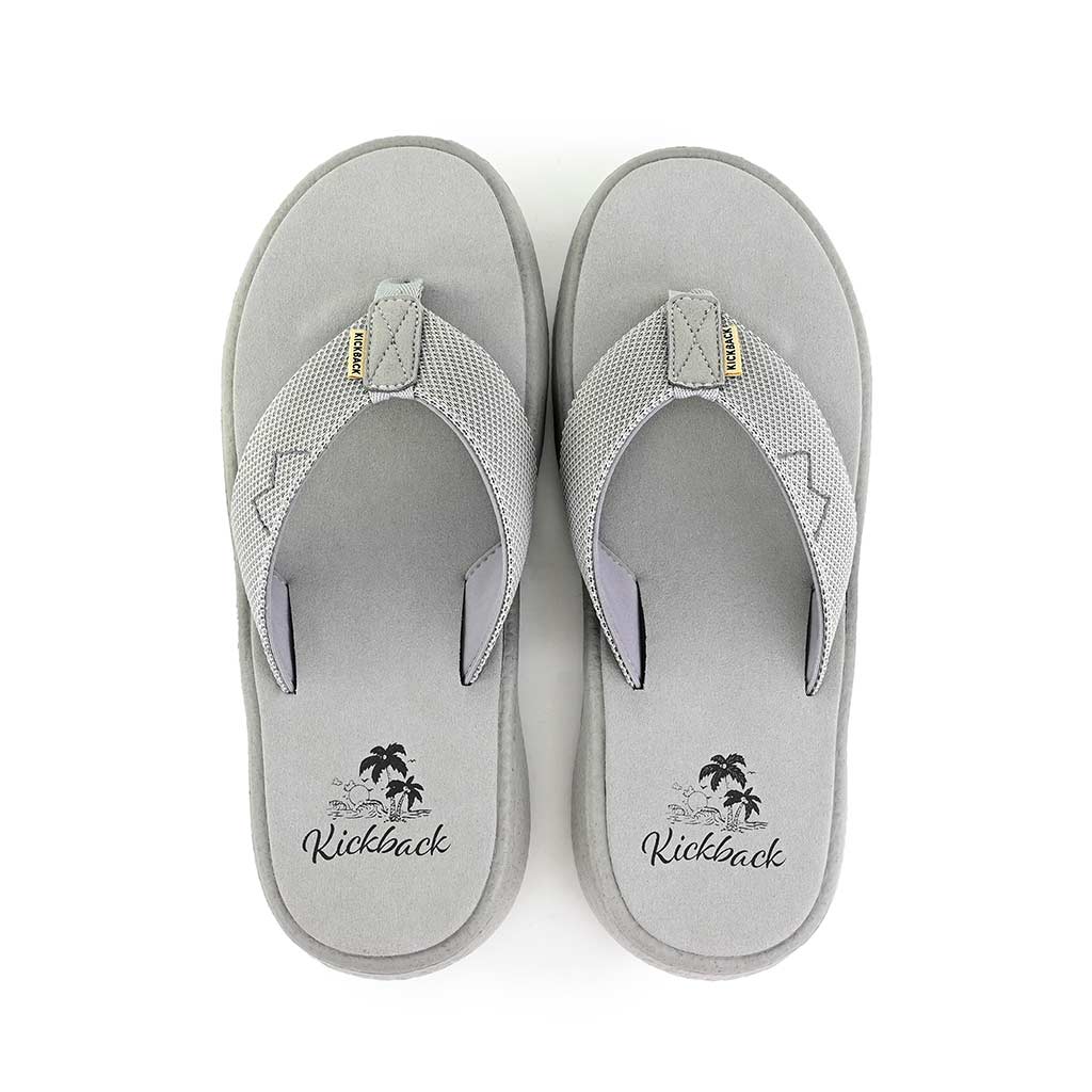 Kickback Koloa Flip Flops in Grey/Grey