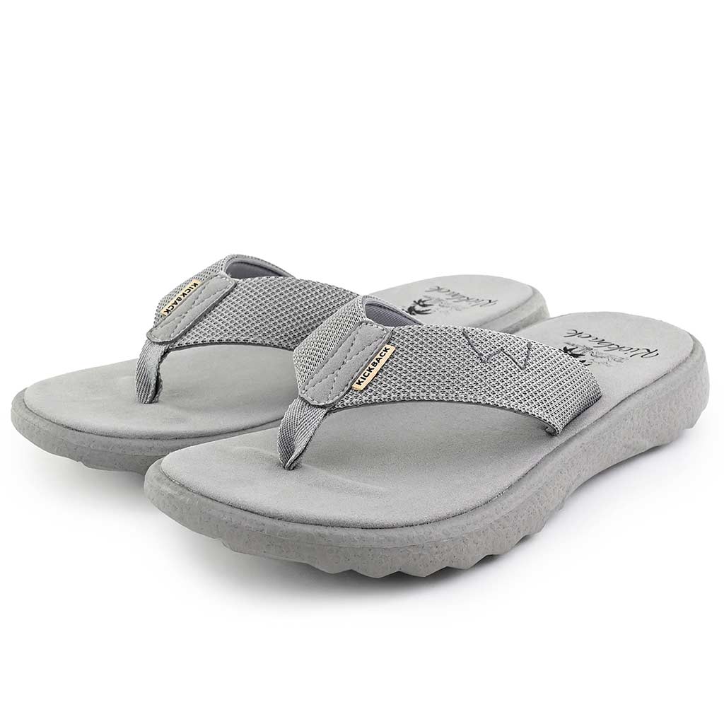 Kickback Koloa Flip Flops in Grey/Grey