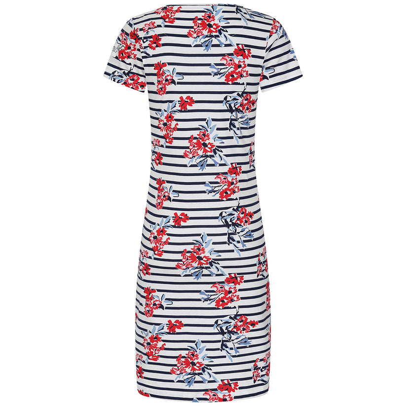 Lazy Jacks Ladies' Printed T-Shirt Dress - Meadow Red