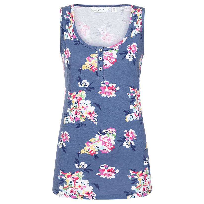 Lazy Jacks Ladies Printed Vest - Wildflower