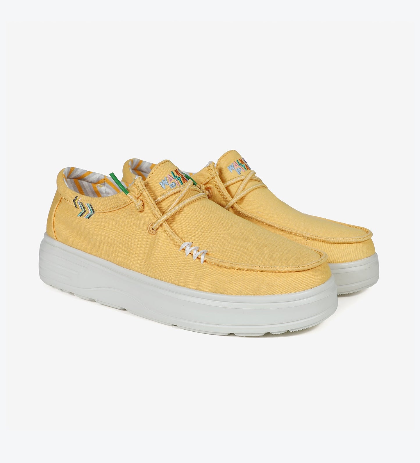 Walk in Pitas Natal Ultralight Platform Wallys in Mustard