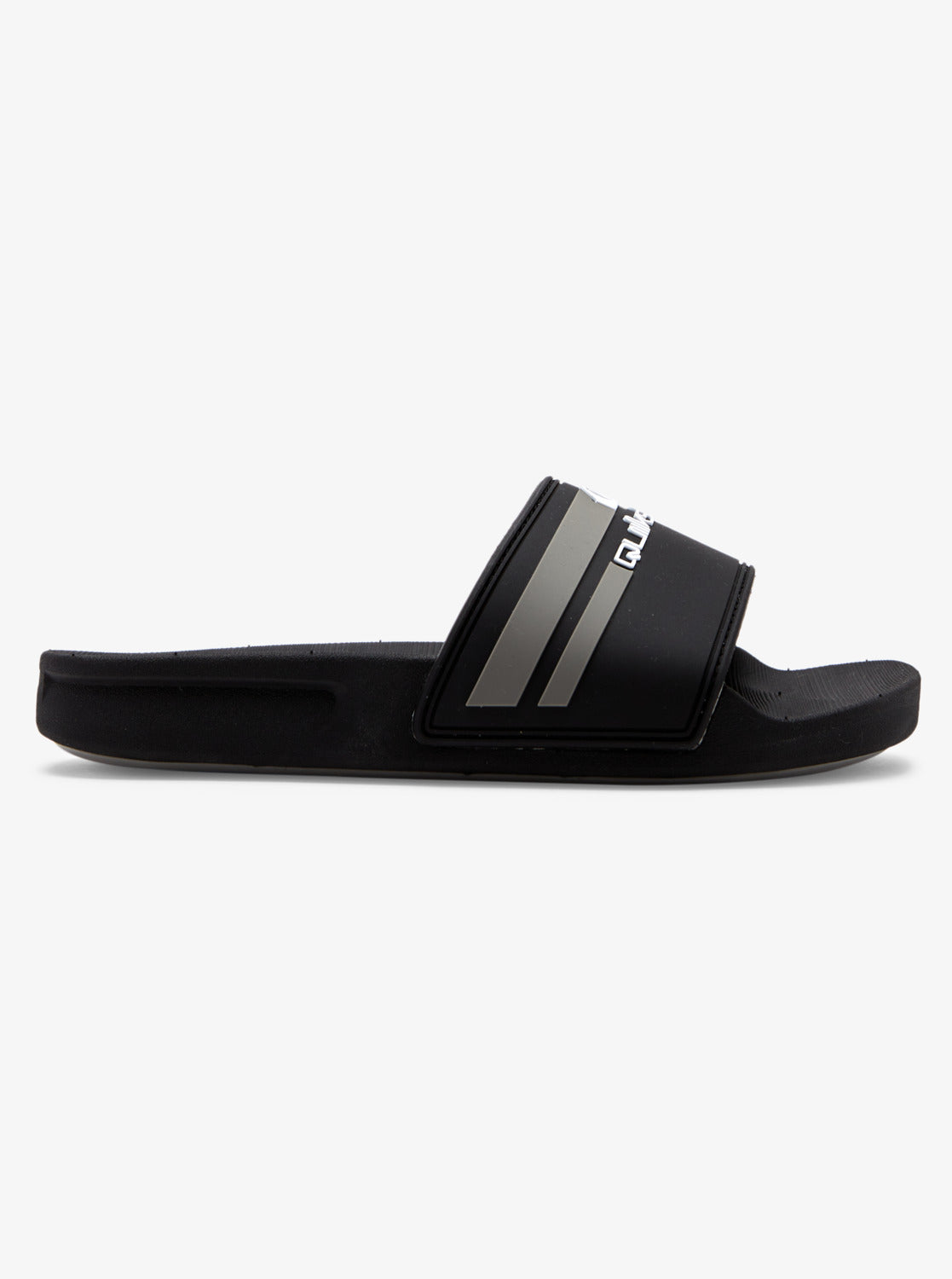 Quiksilver Rivi Slide Boys Sliders in Black/Grey/Black