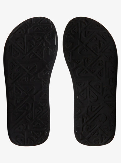 Quiksilver Molokai Layback Boys Flip Flops in Black/Blue/Pink