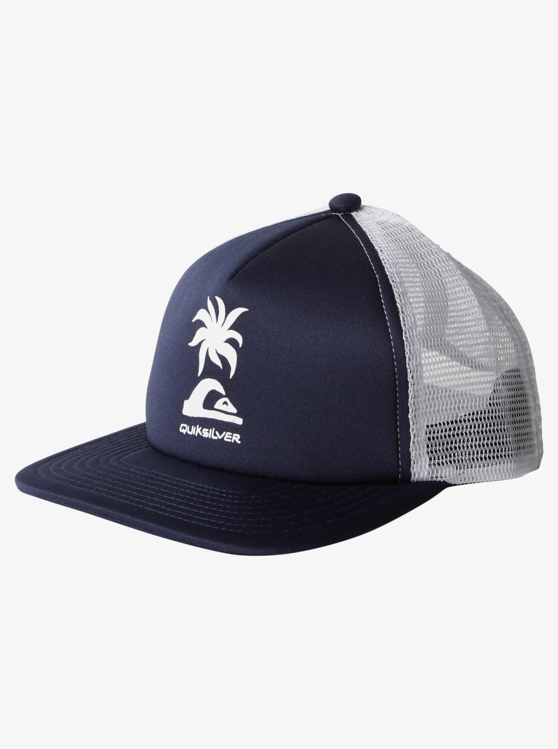 Quiksilver Slab Scratch Boys Trucker Cap in Navy Blazer