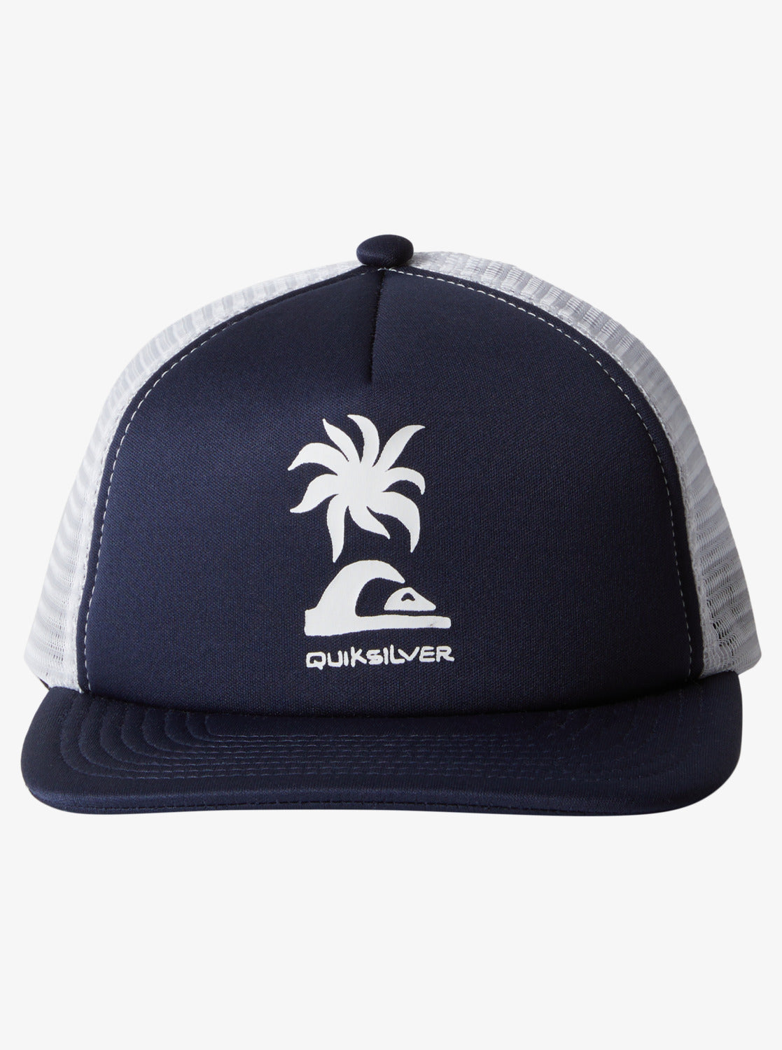 Quiksilver Slab Scratch Boys Trucker Cap in Navy Blazer