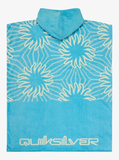 Quiksilver Hoody Towel - Surf Poncho in Aquas Ocean Mayhem