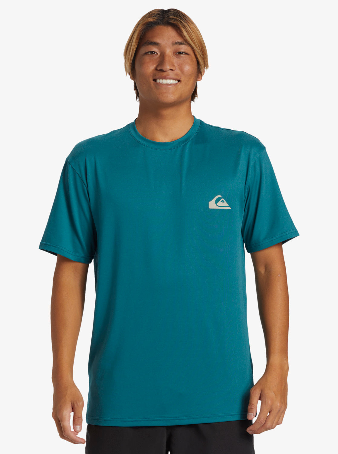 Quiksilver Everyday Surf UPF Short Sleeve Rash Vest in Cardinal Blue